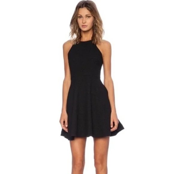 Elizabeth and James Dresses & Skirts - Elizabeth and James black Magdalena fit and flare racerback dress, size 4